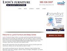 Tablet Screenshot of lyonsfurniture.com